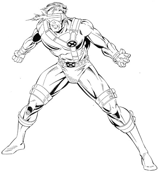 Plansa de colorat cu X-Men 26 19